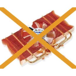 Daughter card without heat sink, with metal